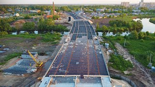 Строительство магистральной улицы от ул. Кирова до ул. Строителей в Йошкар-Оле | Июнь 2022 г.