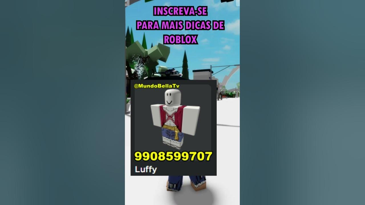 VAZOOOU!!! como montar a skin do luffy totalmente de GRAÇA!!! (0 ROBUX) 