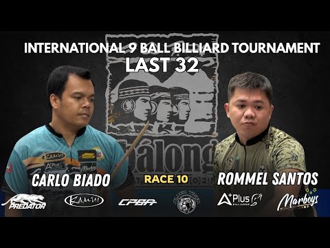 LAST 32 Carlo Biado VS Rommel Santos Ibalong Festival 2025 9 Ball Tournament Open