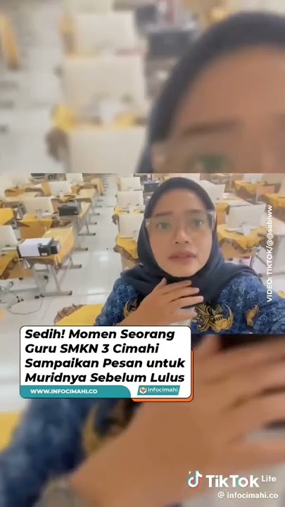 Sedih! Momen bu guru melepas kelulusan muridnya 🥺 #sekolah #kelulusan #guru #buguru