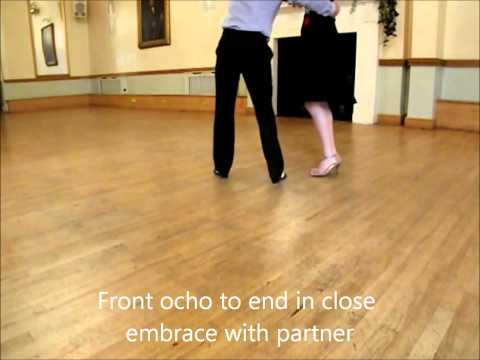 Argentine Tango Lesson 18 - Back ocho / Giro to Right / Check combination