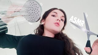 ASMR [RP] Hairdresser 💇 Haircut, Shampoo, Massage ✂