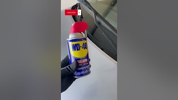 How to improve the use of your windshield wipers with WD-40? #viral #reels #shorts #video #car #tip