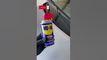How to improve the use of your windshield wipers with WD-40? #viral #reels #shorts #video #car #tip