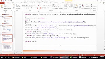 39. Cách kết nối Microsoft SQL Server bằng SqlJDBC