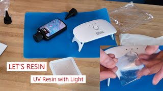 Let's Resin UV Resin with Light, quickly make resin projects #resin #resincrafts #resinarts