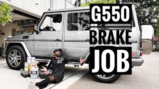 MERCEDES G550 BRAKE JOB DIY!