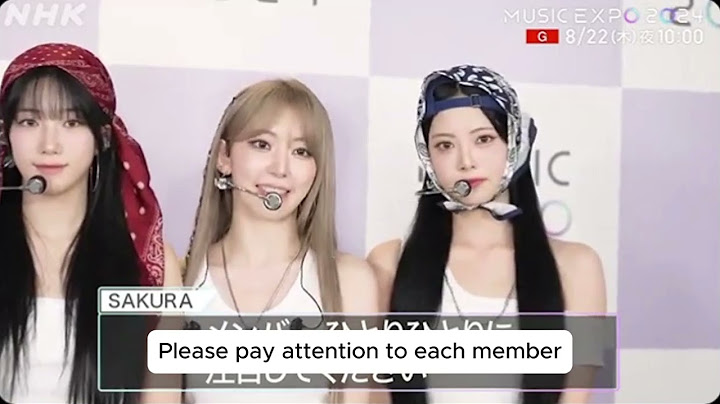 {ENGSUB} NHK MUSIC EXPO 2024 LE SSERAFIM