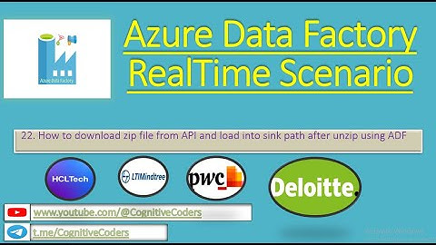 How to download zip file from API and load into sink path after unzip using ADF | Azure Data Factory
