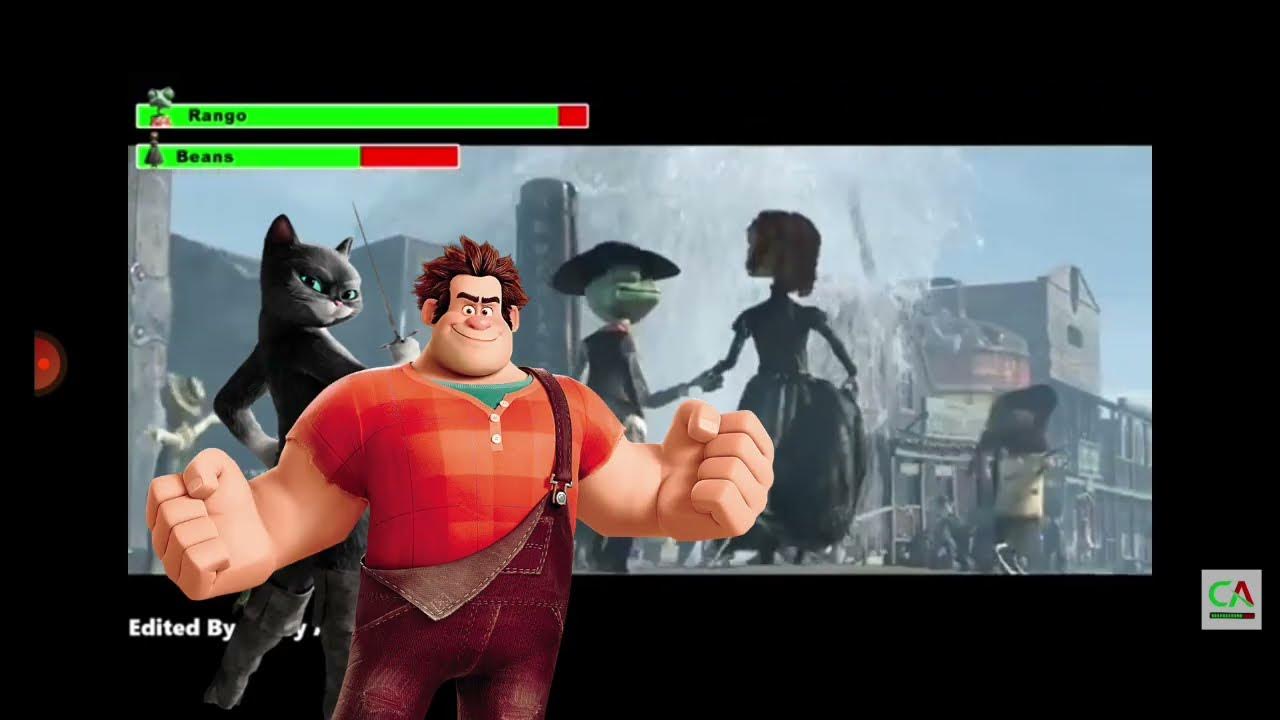 Kitty Softpaws,Rango Wreck It Ralph vs. Rattlesnake Jake (Kitty