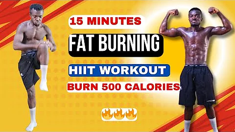 15 MIN FAT BURNING HIIT WORKOUT - BURN 500 CALORIES 🔥