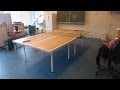 Making a tabletennis table