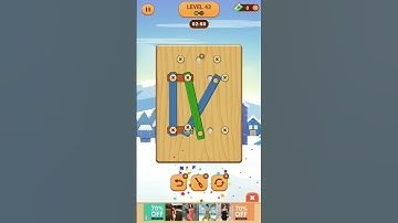 #level 43 Wood Nuts and Bolts Screw #tricks #viral #games
