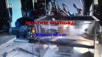 Ribbon Mixer working video