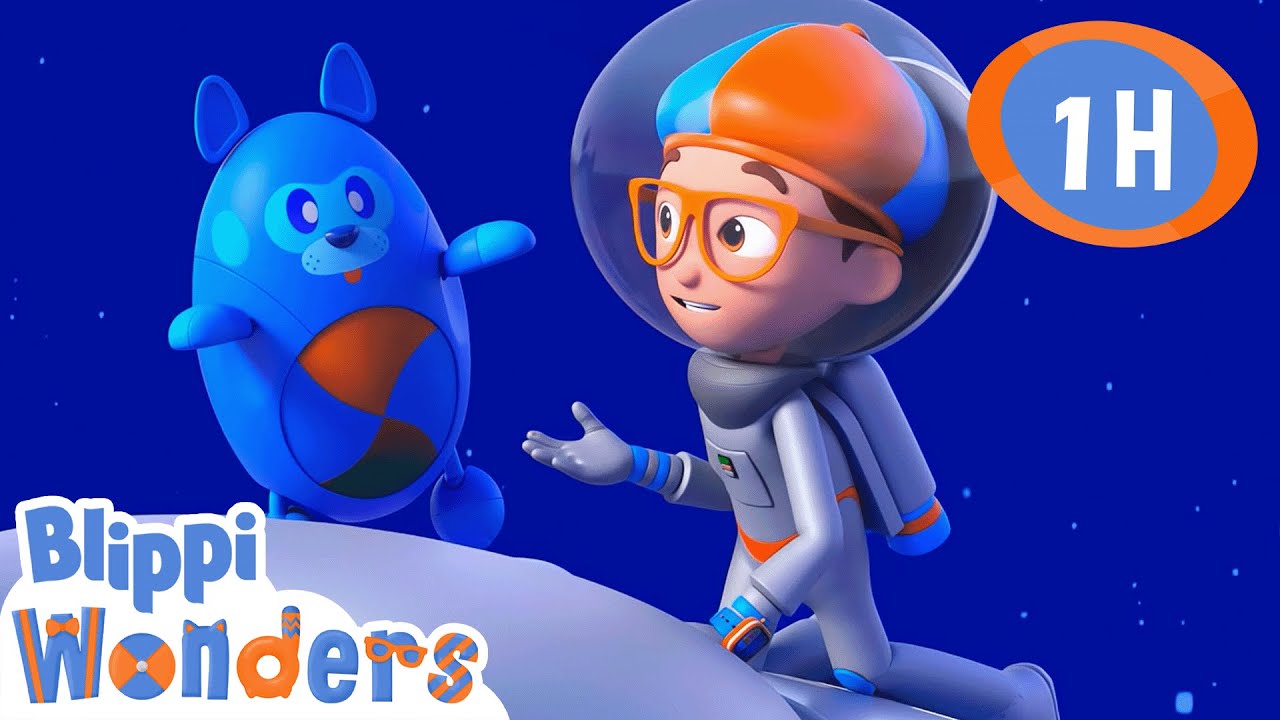 Astronauts | Blippi Wonders | Cars, Trucks & Vehicles Cartoon | Moonbug Kids