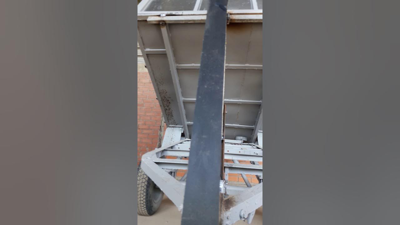 Подъёмный механизм кузова на легковой прицеп - YouTube