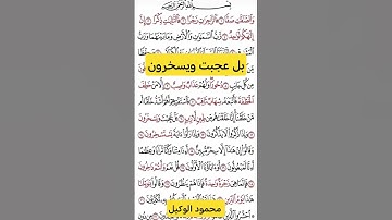 بل عجبت #قران #قرآن #سورة_الصافات #تلاوات_خاشعة #اكسبلور #المنشاوي #الوكيل #خشوع #راحة_نفسية #fypシ