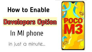 How to enable developer options poco m3 | mi poco m3 developers option | poco developers option