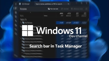 Windows 11: Search bar in Task Manager (Dev build 25231+)