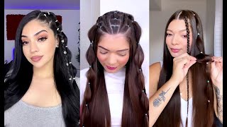 Peinados con Ligas Fáciles de Hacer (Aesthetic) 😍 Easy Hairstyles with Garters - PARTE 1