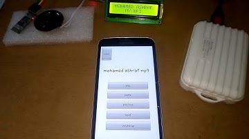 Control Mini mp3 , arduino and lcd  using android bluetooth