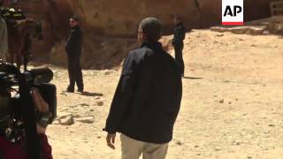 US President Obama visits Petra