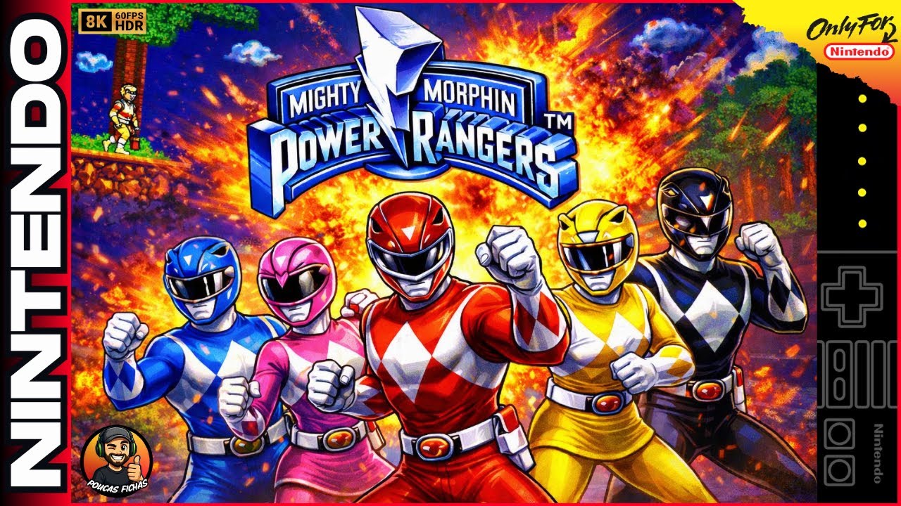 MIGHTY MORPHIN POWER RANGERS ( NES | 1992 ) 🔥 GAMEPLAY COMPLETA - 8K ...