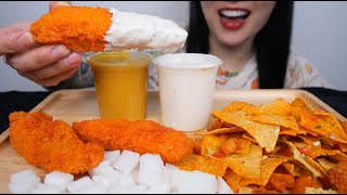 CRUNCHY FRIED CHICKEN + CHIPS (ASMR EATING SOUNDS) NO TALKING | SAS-ASMR
