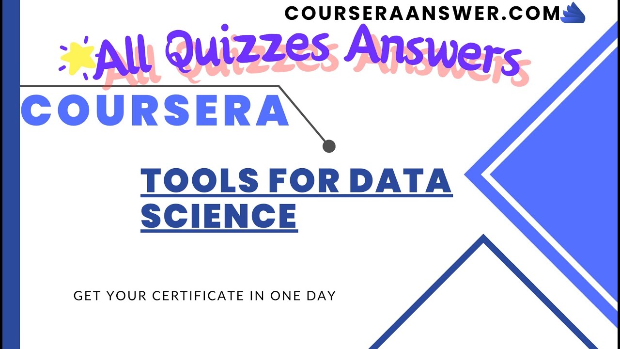 IBM Data Science: Tools for Data Science ALL QUIZ ANSWERS