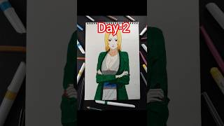 Day-2 Drawing of Tsunade#art #drawing #shorts #ytshorts #youtubeshorts #Art by Karan