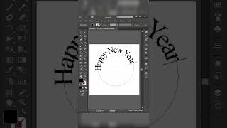 Curving Text Tutorial IN ADobe Illustrator ll HAppy New Year
