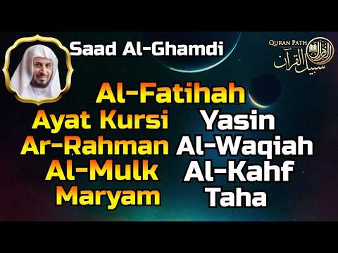 Al Fatihah, Ayat Al Kursi, Yasin, Ar Rahman, Al Waqiah, Al Mulk, Al Kahf, Maryam taha By Saad Ghamdi