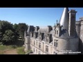 Ref:mIXxpFWPVQA Vid�o a�rienne avec drone multirotors du ch�teau de la flocelli�re en vend�e,