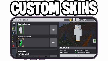 How To Add Custom Skins In Minecraft Bedrock Mobile! - Android & IOS