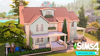 Copperdale Student Share House  High School Years 🏫 |  NO CC | The Sims 4 Speed Build
