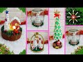 DIY 5 Christmas Decoration idea with Cotton Ear buds | Best out of waste Christmas Decoration idea