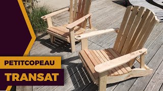 Tuto fauteuil de jardin en bois ADIRONDACK - YouTube