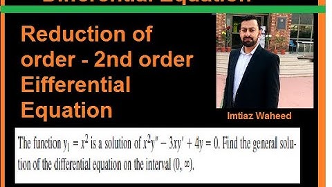 The function y1=x^2 is a solution of x^2y