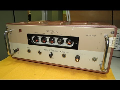 Частотомер на декатронах. Frequency counter with dekatrons (USSR)