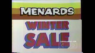 Menards - Winter Sale commercials (January 1986)