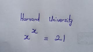 Harvard University Entrance Exam Question | Can you solve ?