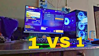 PC VS MOBILE PLAYER 1VS 1 COSTOM MATCH FULL VIDEO 🙈