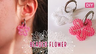 Bead quilling flower DIY 🌼 цветок из бисера видео-туториал, бисерный квиллинг