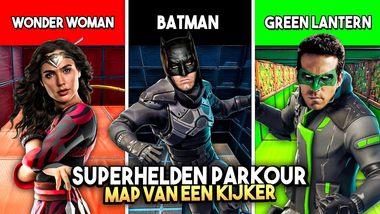 *DC SUPERHELDEN* PARKOUR!! - Fortnite Map van een kijker #162