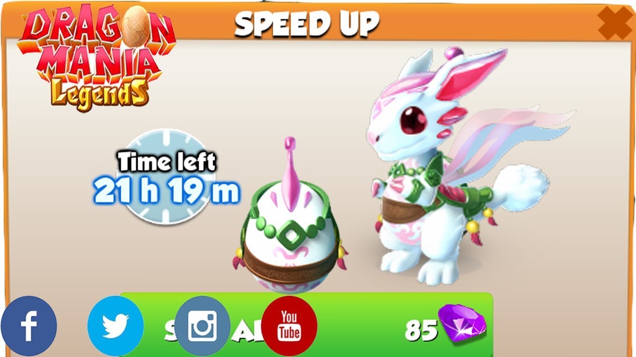 Moon Rabbit Dragon I get Dragon of the Week Moon Rabbit Dragon - Dragon Mania Legends ...
