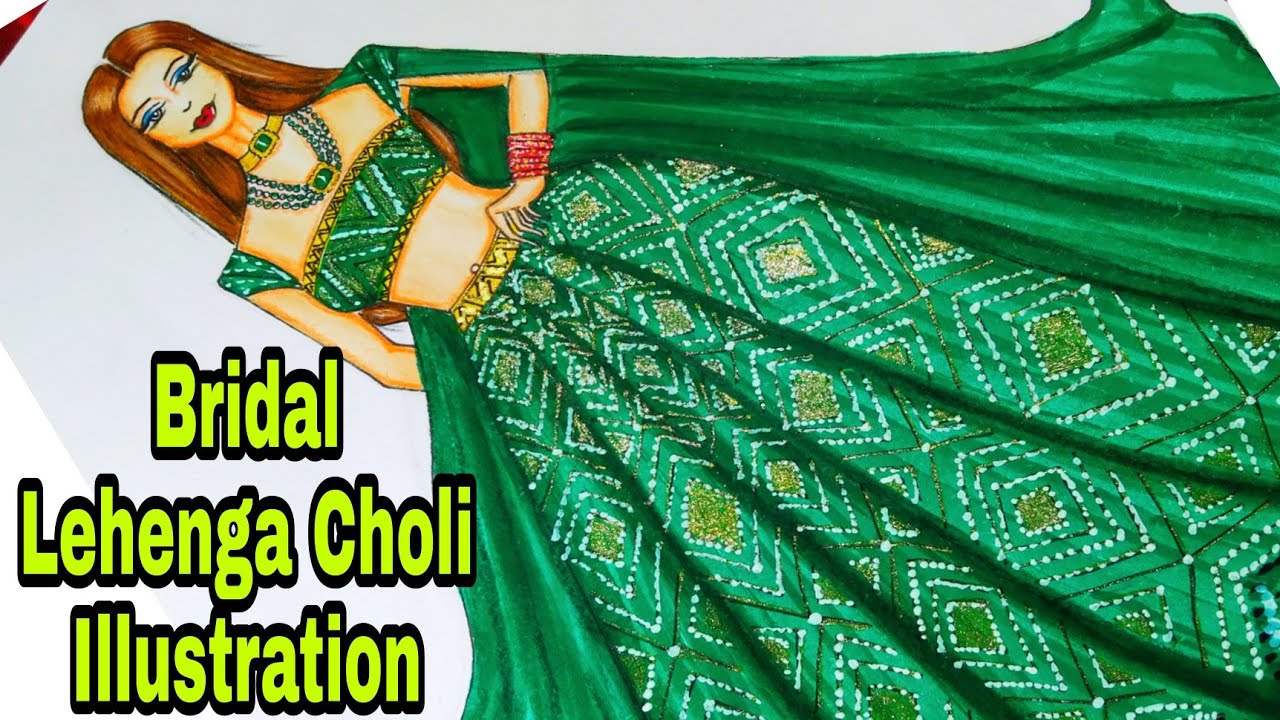lehenga illustration