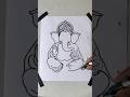 33 = How to draw lord Ganesha ji for beginners | Viral Drawing tricks #art #shorts