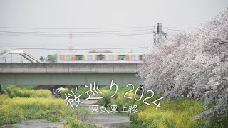 【4K】桜めぐり2024　東武東上線