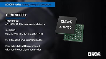 AD4080 20-bit 40 MSPS Precision SAR ADC