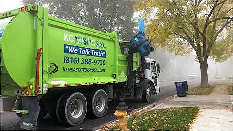 Garbage Trucks: Waste Management, Republic Services, KC Disposal with Lid Flip Compilation #garbage